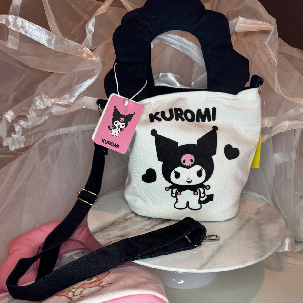 Kuromi White and Black Hand Bag